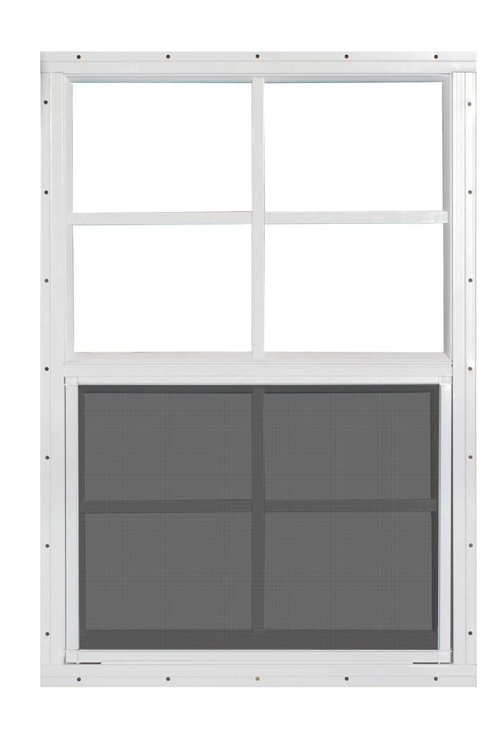 18" x 27" White Aluminum Slider Window