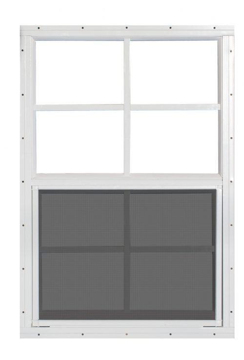 18" x 36" White Aluminum Slider Window