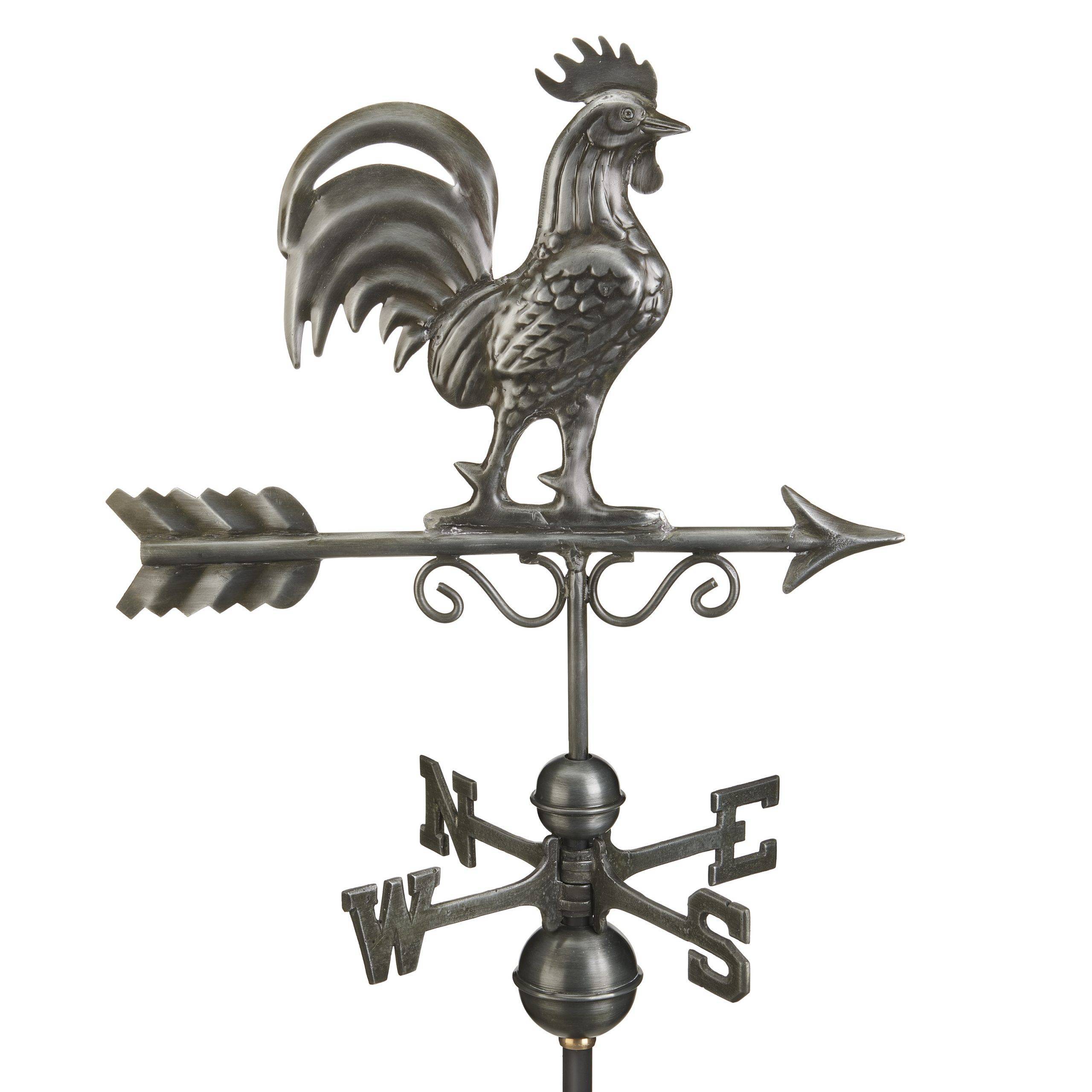 Bantam Rooster Aluminum Weathervane - Dark Zinc - Image 2