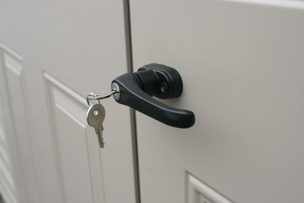 Black L Shed Door Handle
