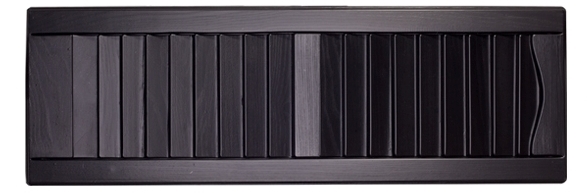 Black Louvered Shutters