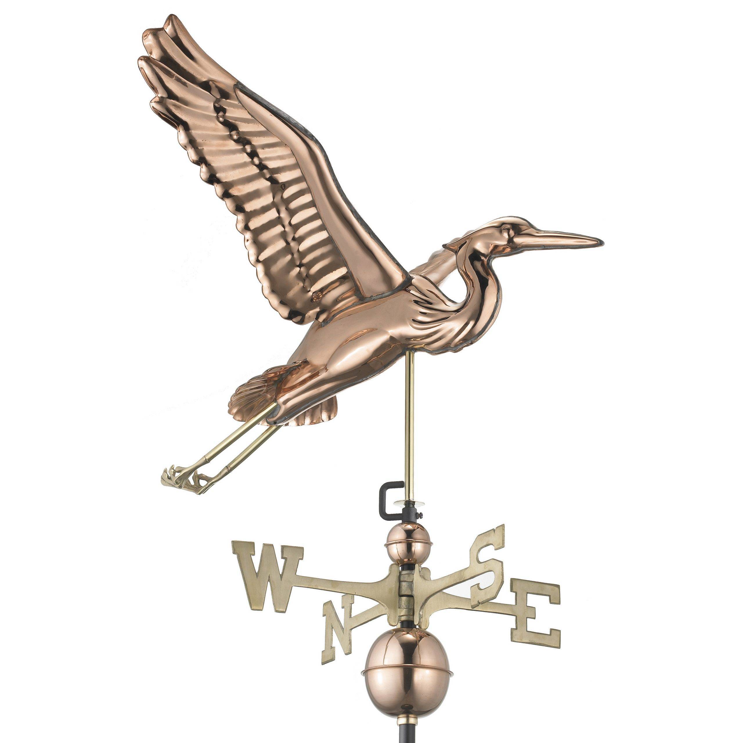 Blue Heron Polished Weathervane - Image 3