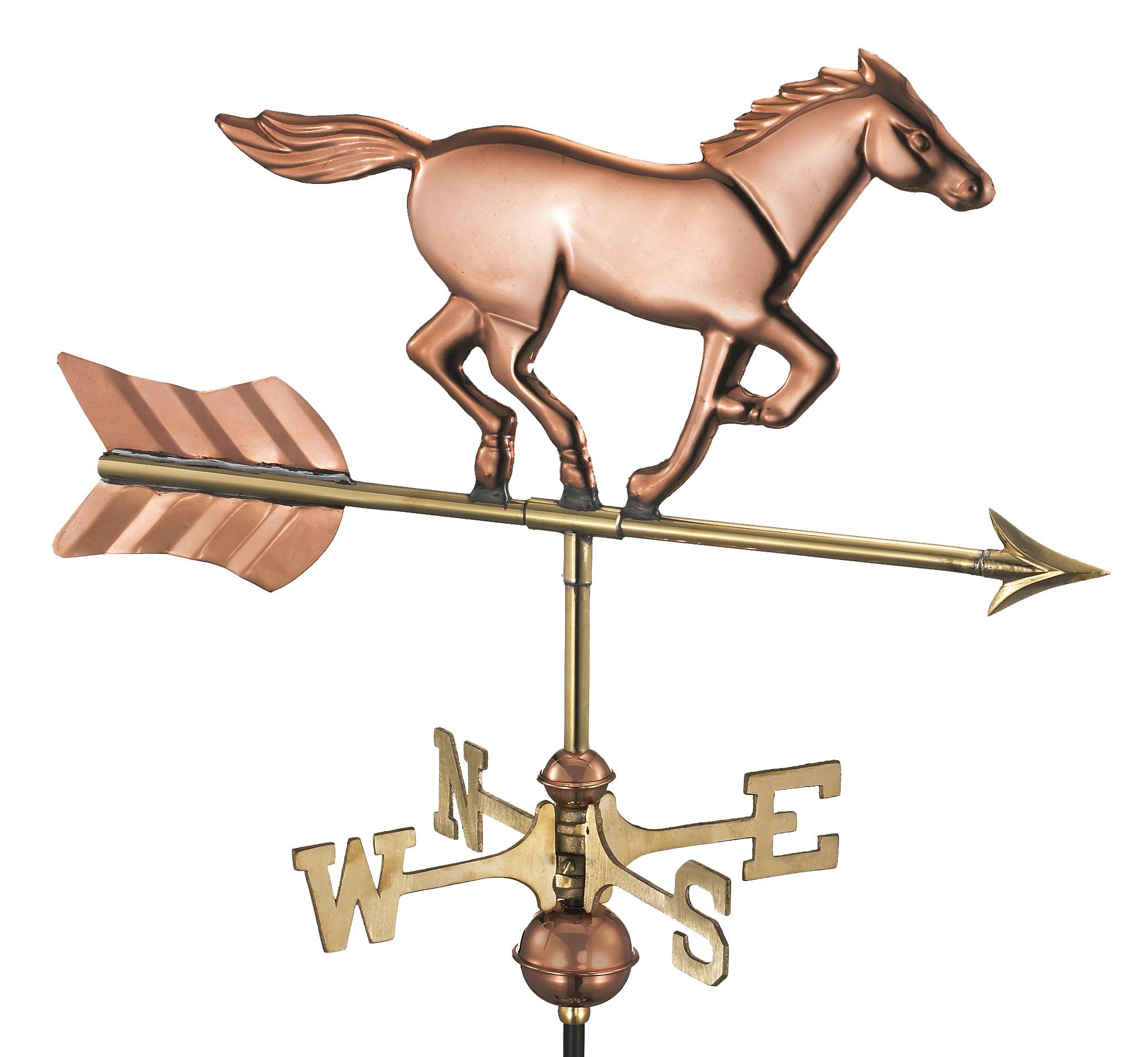 Cottage Horse Polished Weathervane - Image 2