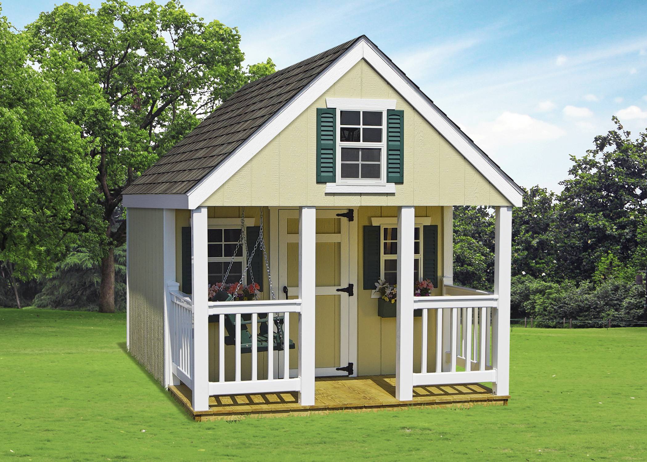 6 x 8 Red Victorian Playhouse - Image 4