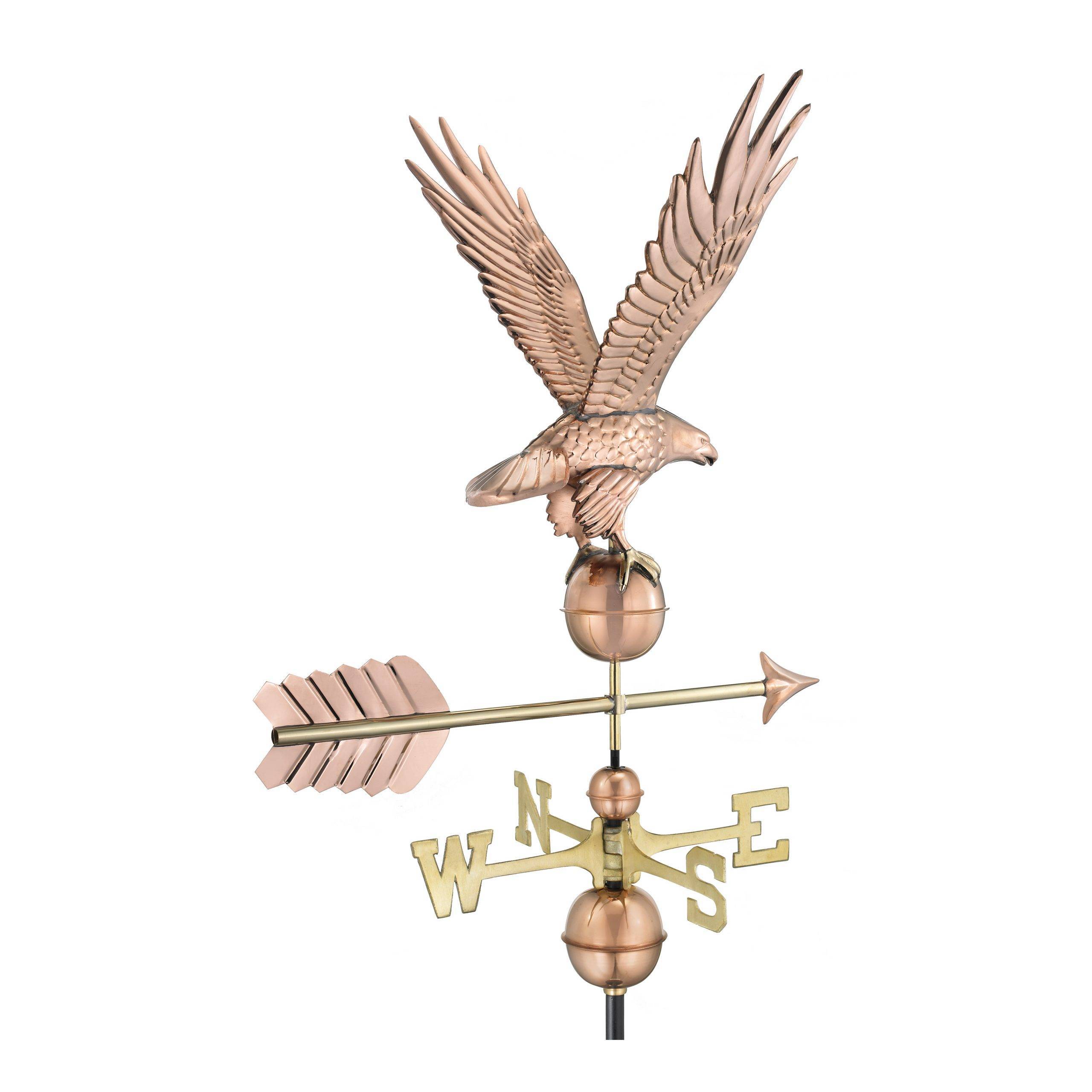 Freedom Eagle Polished Copper Weathervane - Image 2