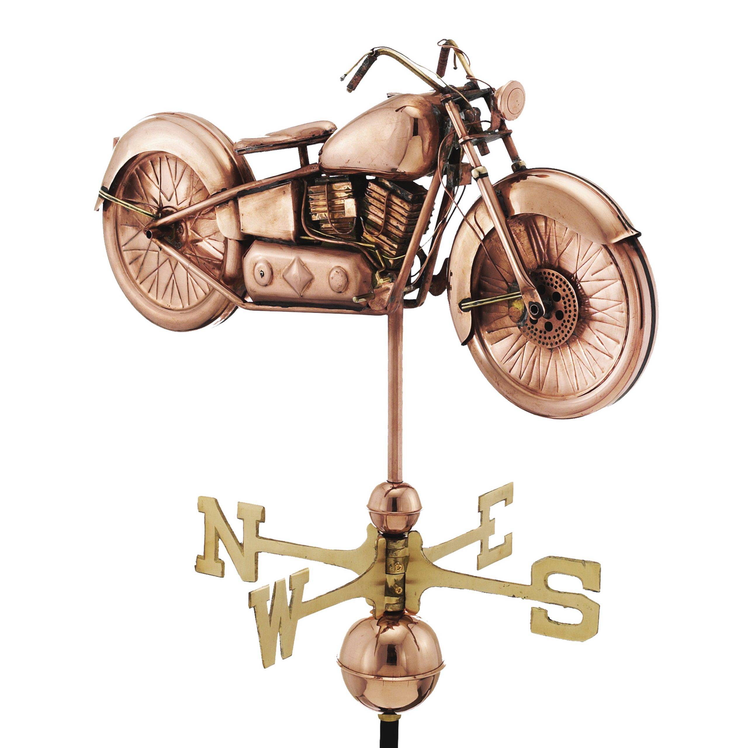 Motorcycle Polished Weathervane - Image 3