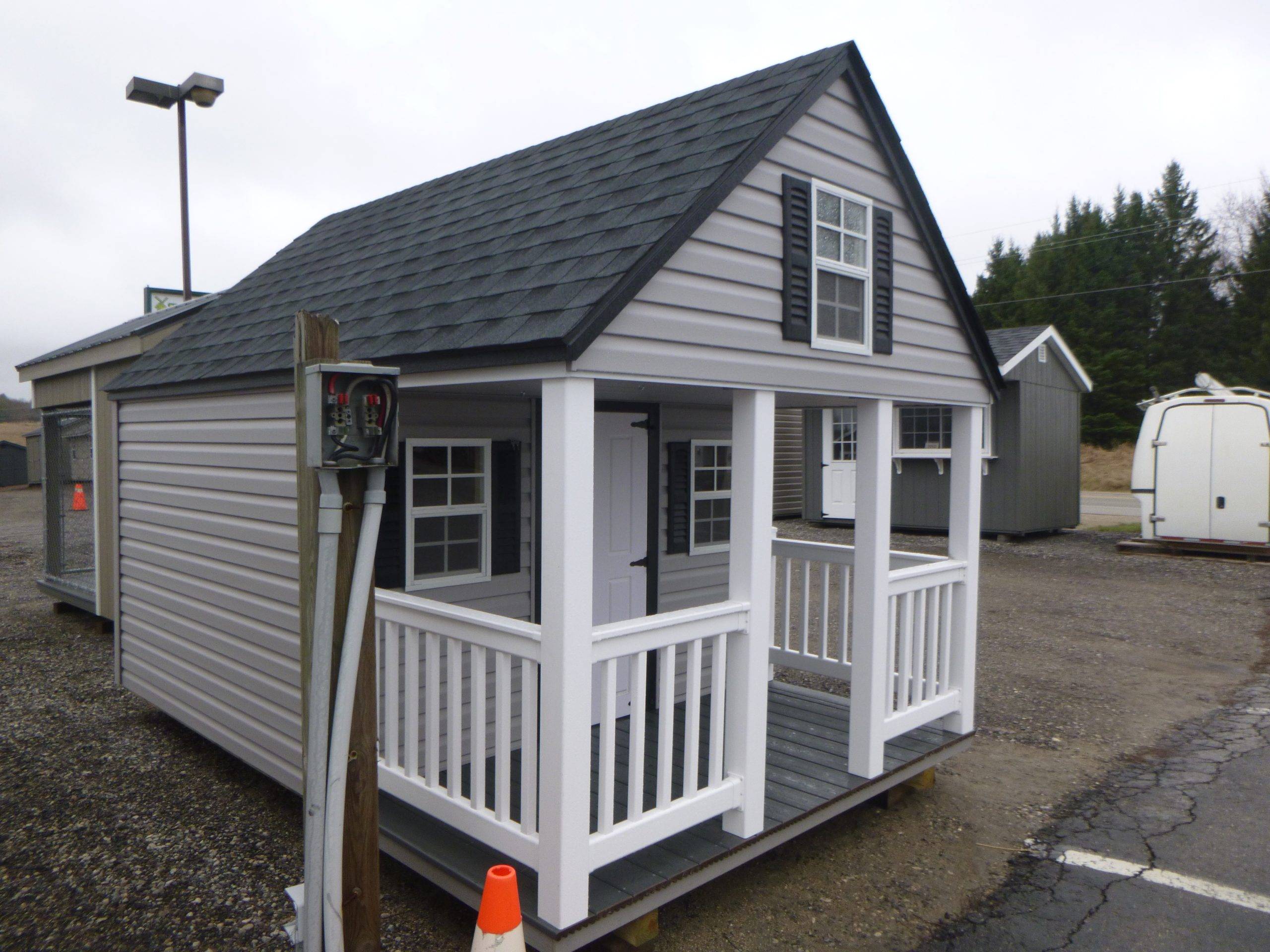 8 x 12 A-Frame Vinyl Playhouse - Image 2