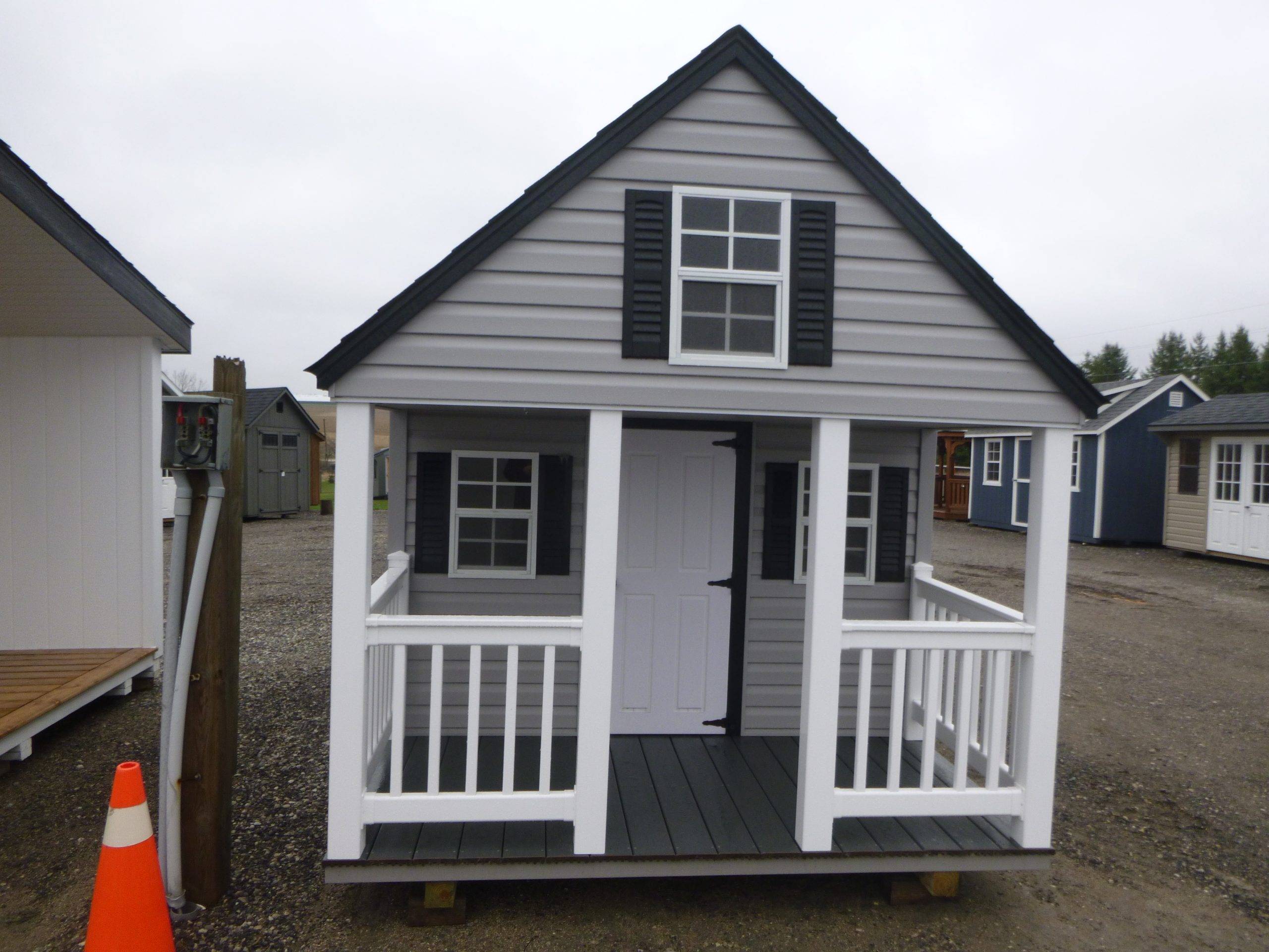 8 x 12 A-Frame Vinyl Playhouse - Image 3