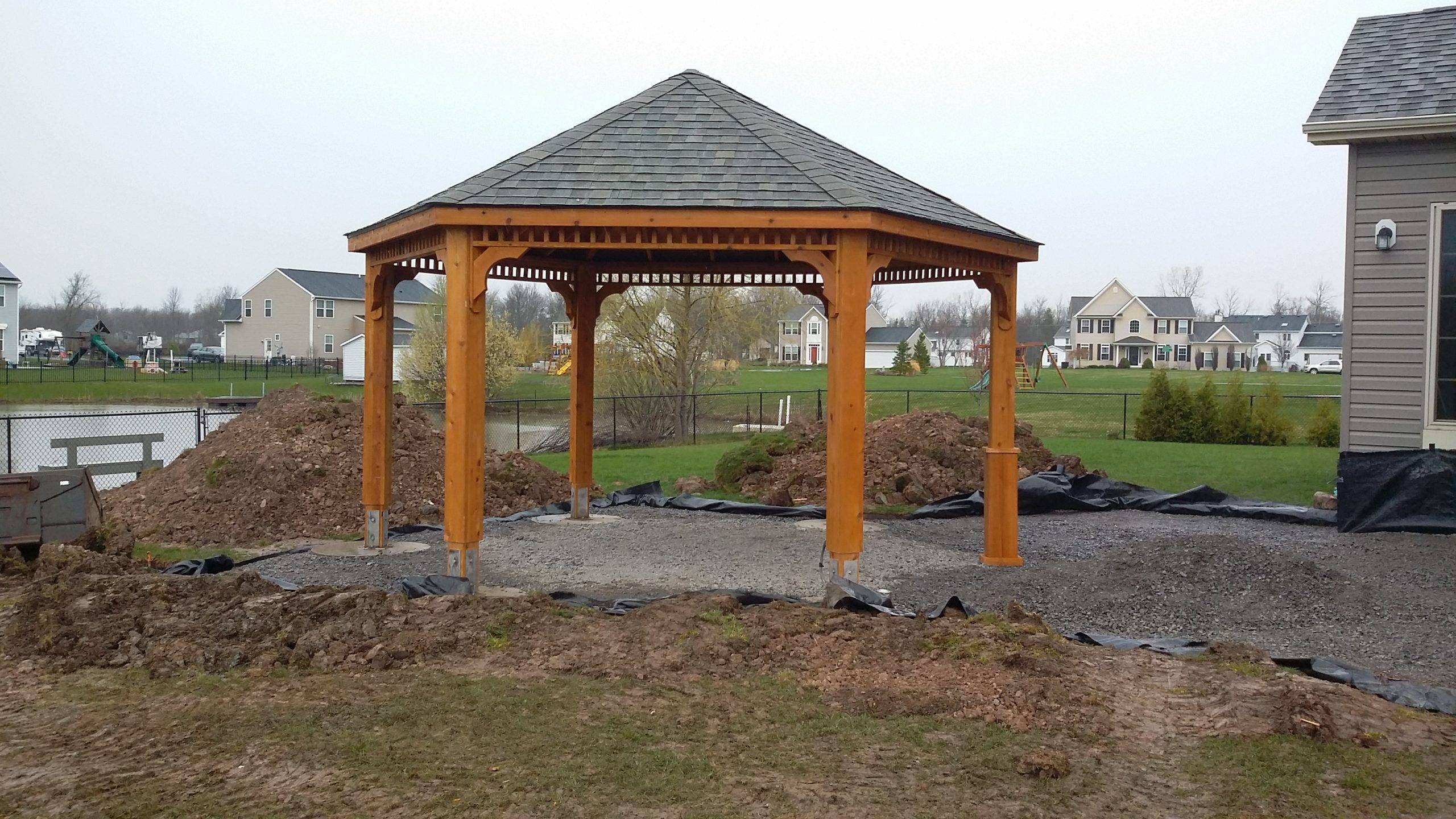 12' Cedar Octagon Pavilion