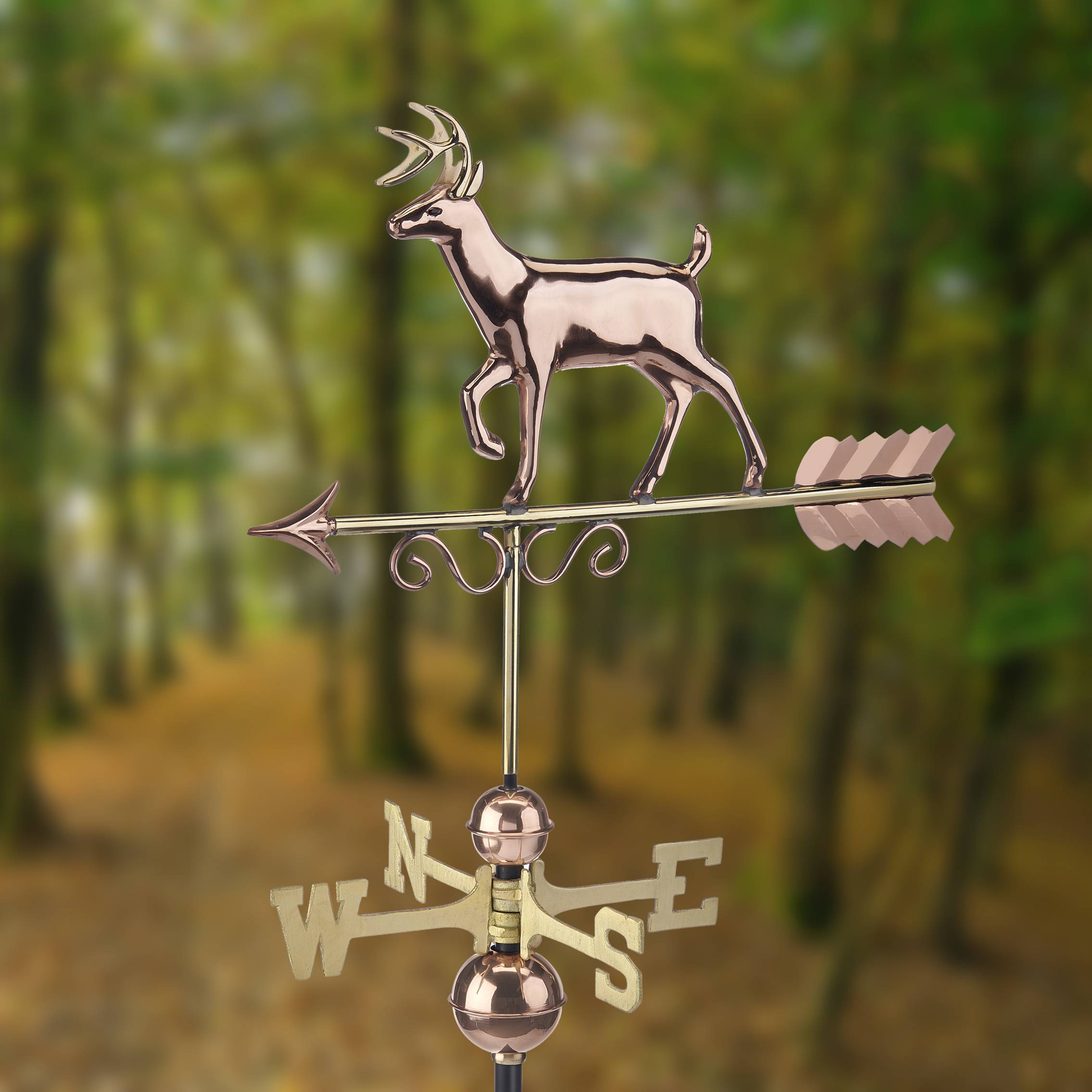 Proud Buck Polished Weathervane
