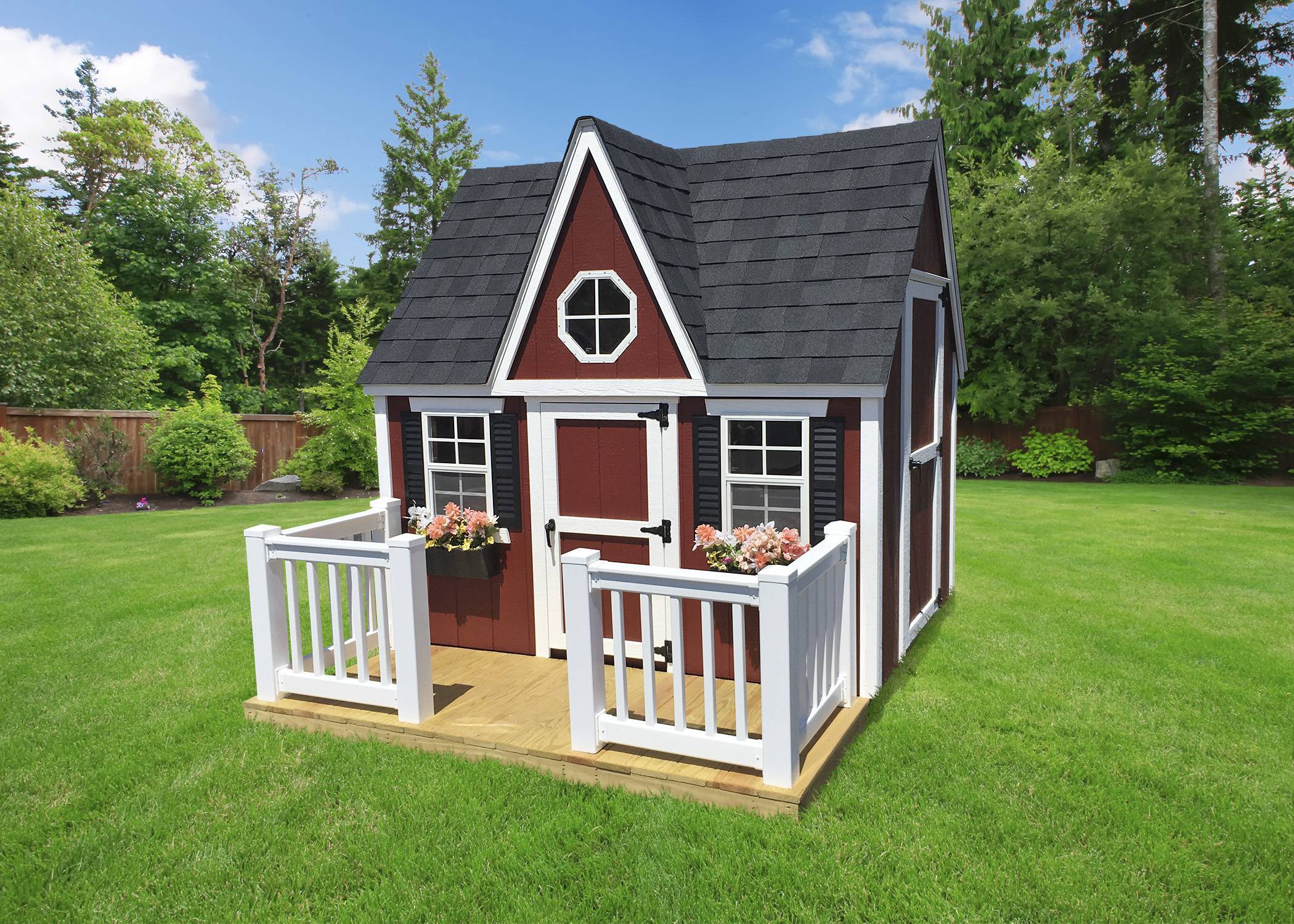 6 x 8 Red Victorian Playhouse