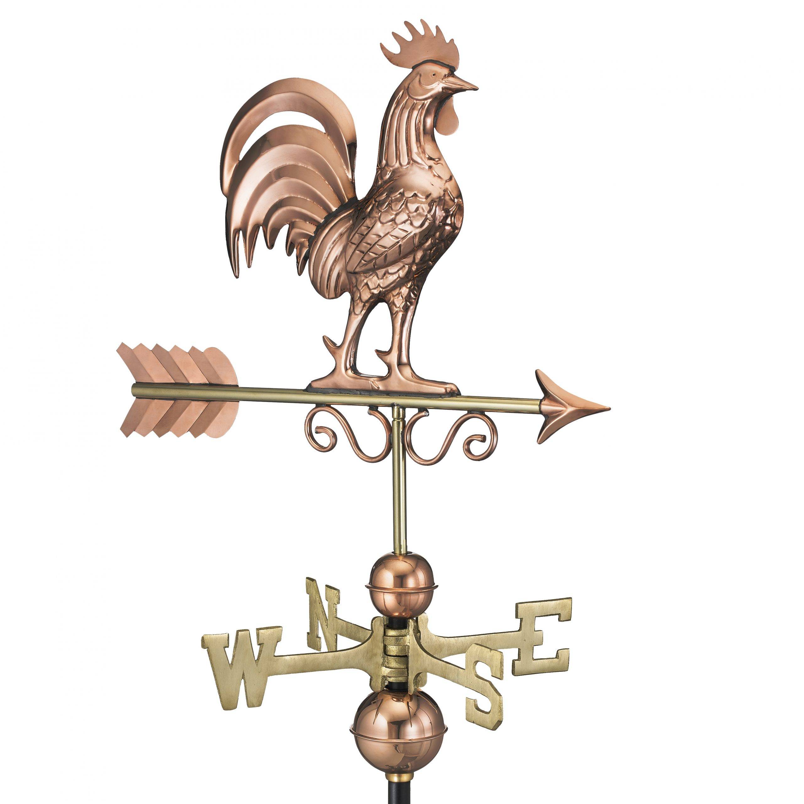 Bantam Rooster Polished Weathervane - Image 3