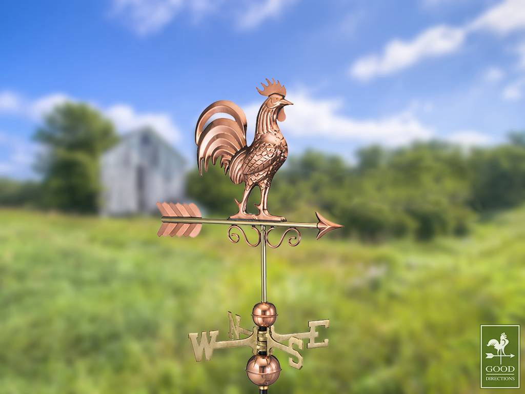 Bantam Rooster Polished Weathervane