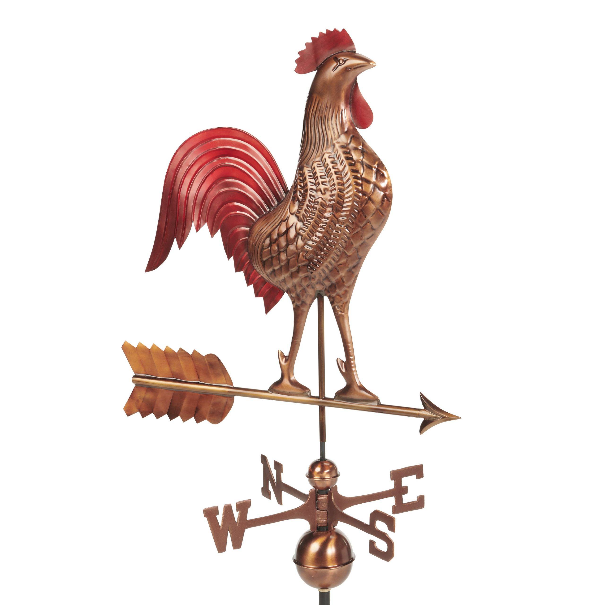 27" Rooster Weathervane with Red - Image 2