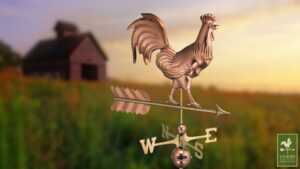 Smithsonian Rooster Polished Weathervane