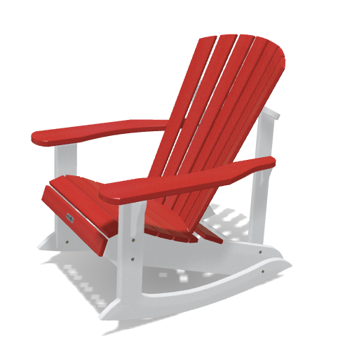Adirondack Classic Rocker - Candy/White - Image 2