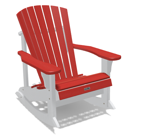 Adirondack Classic Rocker - Candy/White