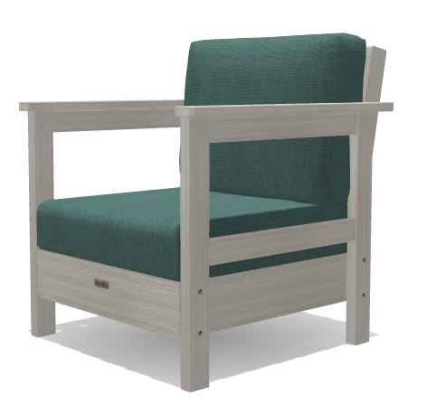 Deep Seat Patio Chair - Breeze / Birchwood - Image 2